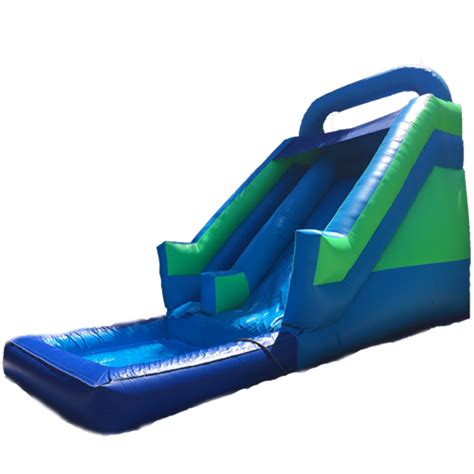 Cool Green Water Slide | britojumpers.com