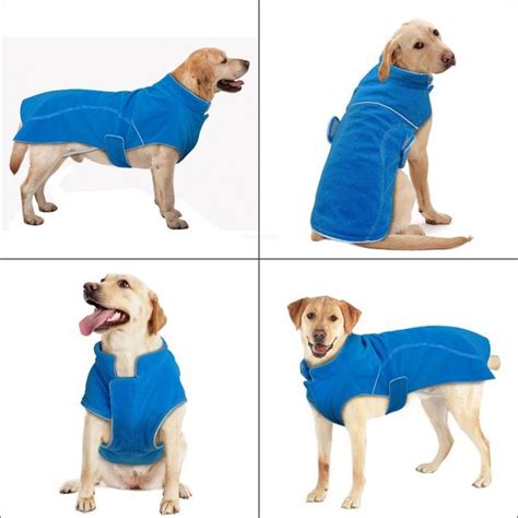 Soft Fleece Winter Dog Coat Jacket for Small Dogs Warm Puppy Large Dogs Vest Clothes Reflective ...