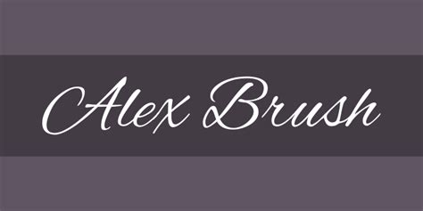 Alex Brush Font Free by TypeSETit » Font Squirrel