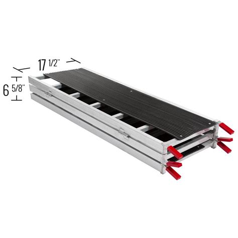 Black Ice Tri-Fold Snowmobile Trailer Ramps - 1,500 lb. Capacity, 60 ...