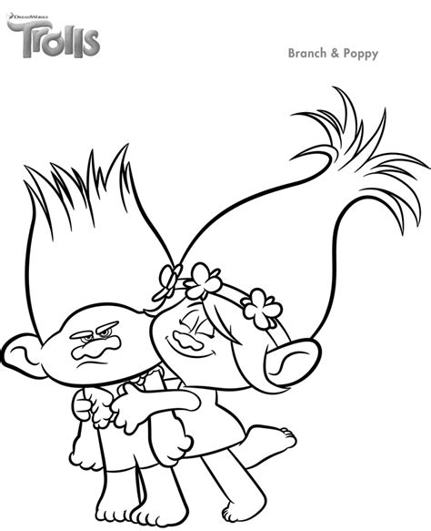 Trolls Movie Coloring Pages - Best Coloring Pages For Kids