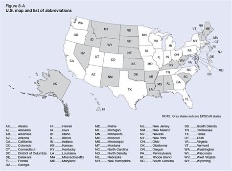 State Abbreviations Map us map of state abbreviations usa states ...