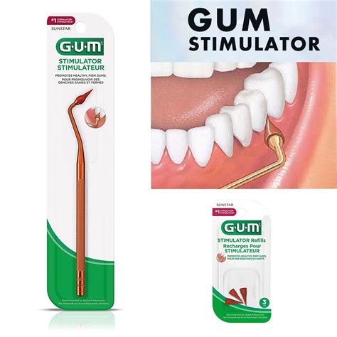 Gum Stimulator Dental For Teeth Rubber Tip Sunstar Gingival Periodontitis Treatment Tools ...