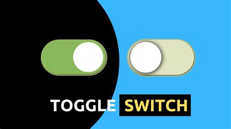 Awesome Toggle Switch Button Using Only HTML & CSS - YouTube