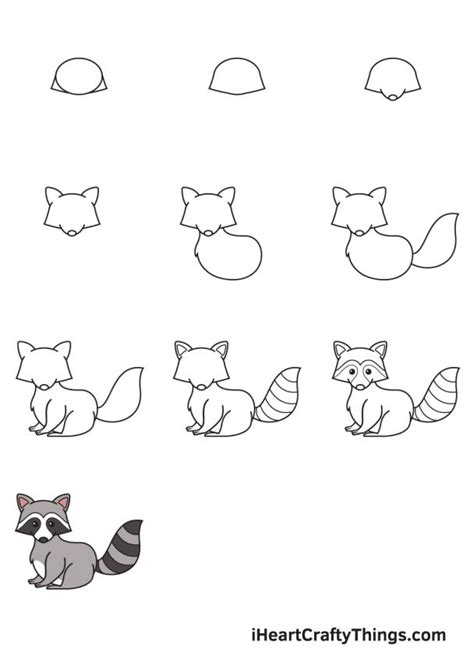 Raccoon Drawing - How To Draw A Raccoon Step By Step