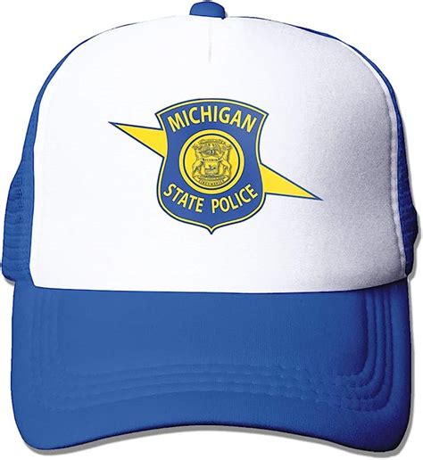 JIAQI11 Michigan State Police Logo Adjustable Baseball Caps Trucker Hat Sports Caps Blue at ...