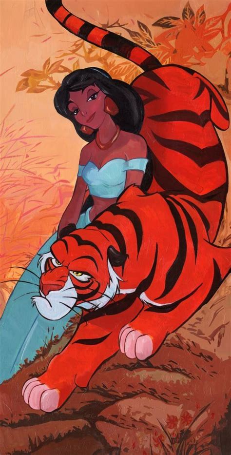 Walt Disney Fan Art - Princess Jasmine & Rajah - Walt Disney Characters ...