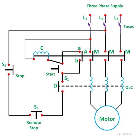 Dc Motor Starter Circuit Diagram