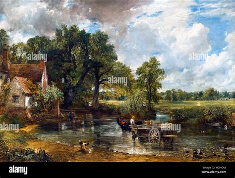 The Hay Wain by John Constable, oil on canvas, 1821 Stock Photo - Alamy