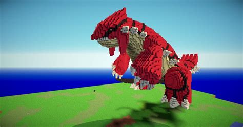 Giant 3D Pixel art Groudon Minecraft Project | Pixel art, Minecraft ...