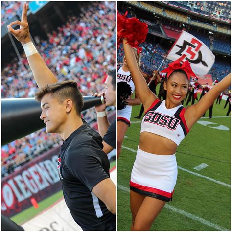 Cheerleaders of the Game - SDSU vs. Utah State, September 21st, 2020 — San Diego State ...