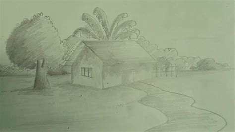 Drawing Pencil Sketch Scenery