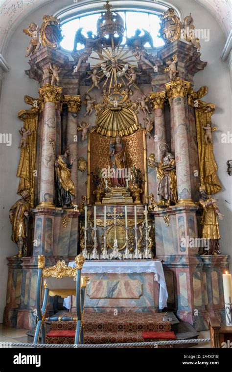 Stunning altar inside Augsburger Dom (Cathedral of Augsburg), Augsburg ...