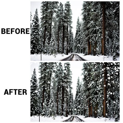 Snow Overlays Photoshop Overlays Christmas Overlays Photo - Etsy