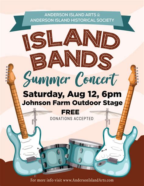 Island Bands Summer Concert | Aug 12, 2023 - Anderson Island Arts