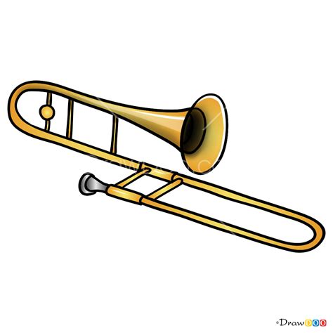 Trombone Drawing : Trombone Trombones Drawing Canex Getdrawings Alto ...