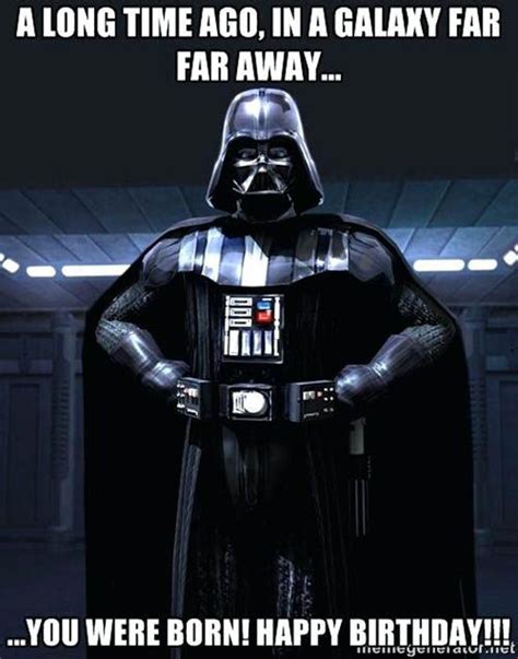 star-wars-happy-birthday-a-clip-art-funny-memes-darth vader | Funny birthday meme, Happy ...