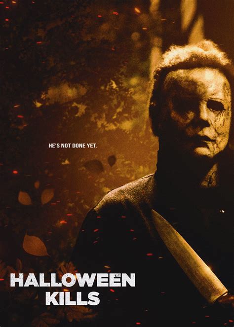 Halloween Kills 2021 ver1 cartel de brillo de película 17x | Etsy