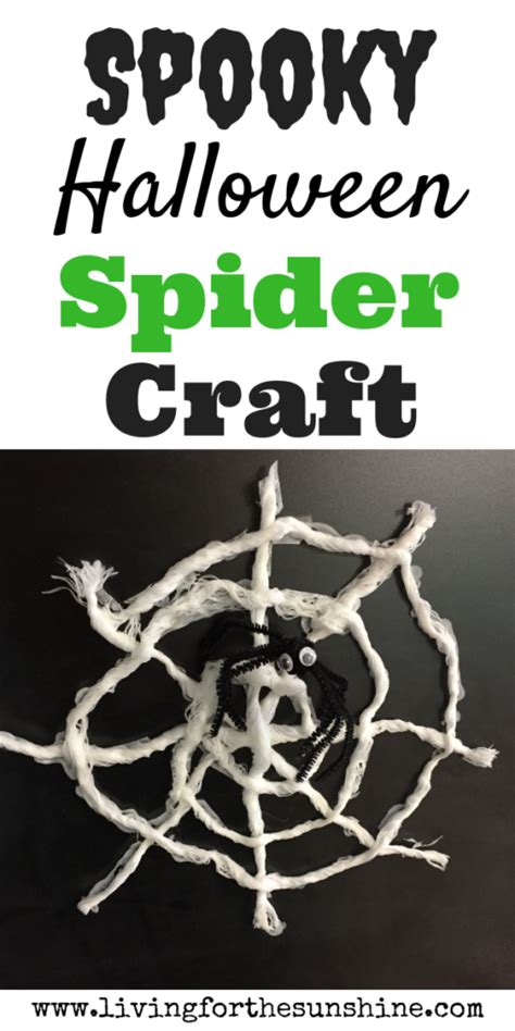 Spooky Halloween Spider Craft - Living For the Sunshine