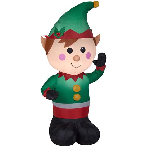 Airblown Inflatable Elf 4ft tall by Gemmy Industries - Walmart.com