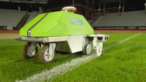 Turf Tank Intelligent One ION Athletic Field Marking GPS Robot