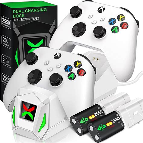 BEBONCOOL Xbox One Controller Charger Station ,Dual Charging Dock with ...