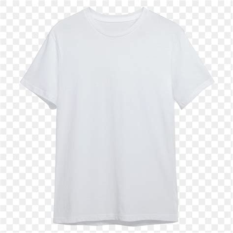 Men's White Tee PNG T-Shirt Mockup