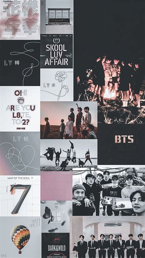 2K free download | Aesthetic Bts, Black And White Collage, korean ...