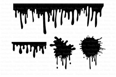 Paint Stains svg, Dripping Paint svg, Splatter svg,