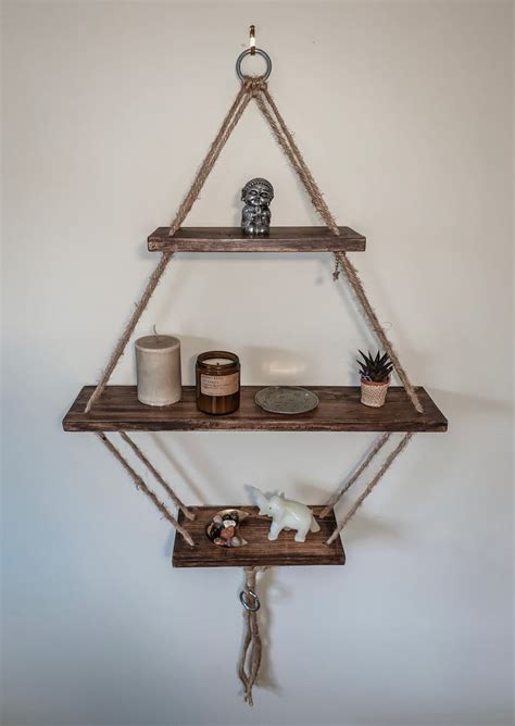 Hanging rope shelf | House furniture design, Hanging rope shelves, Rope ...