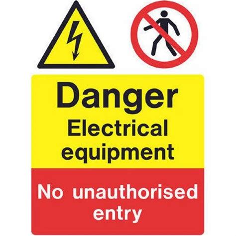 Electrical Safety Sign Board at ₹ 250/square feet | Safety Sign in ...