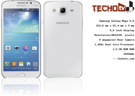 Samsung Galaxy Mega 5.8 phone Full Specifications, Price in India, Reviews