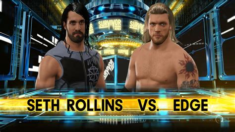 Seth Rollins vs Edge || WWE 2K17 || HD - YouTube