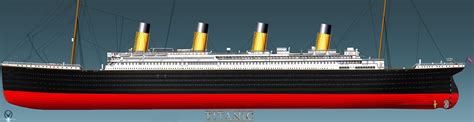 RMS TITANIC PORT SIDE PROFILE complete by ERIC-ARTS-inc on DeviantArt