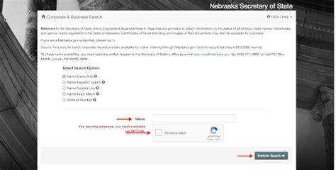 Nebraska Secretary of State | Business Entity Search - Secretary of State