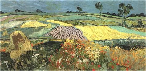 Wheat Fields near Auvers by Vincent Van Gogh - 755 - Painting