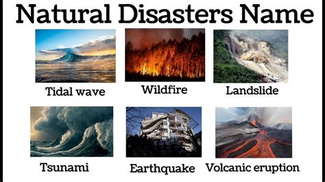 Natural Disaster Vocabulary | Most Common Natural Disasters For Kids to Learn - YouTube