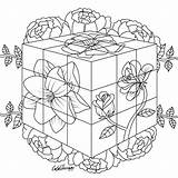 Rubiks Cube Coloring Pages Printable For Free Download sketch template