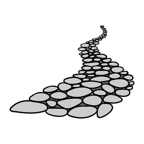 Stone Path Clipart Drawing