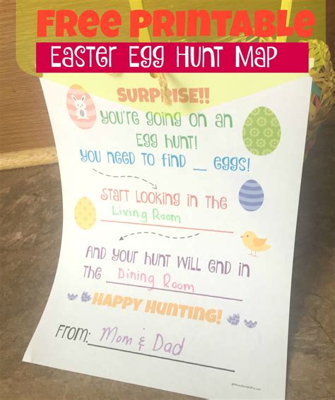 Messy, Beautiful, Fun: Free Easter Egg Hunt Printable