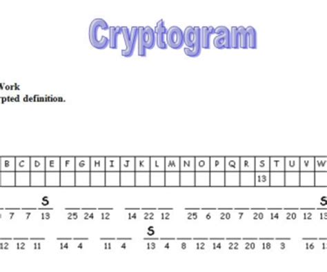 Cryptogram