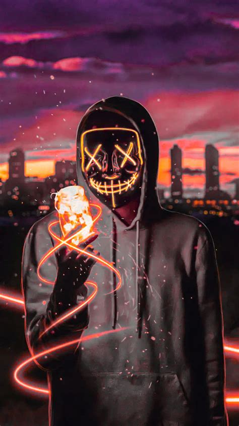 NeoNMasK, mask, neon, HD phone wallpaper | Peakpx