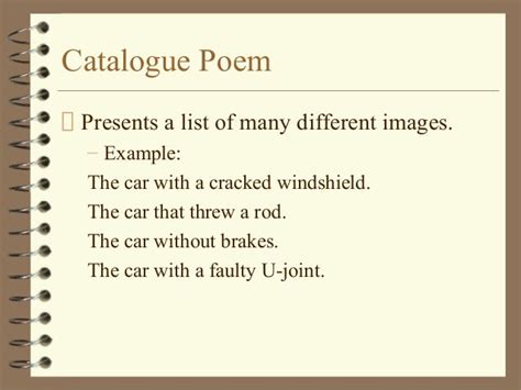 Poetry terminology