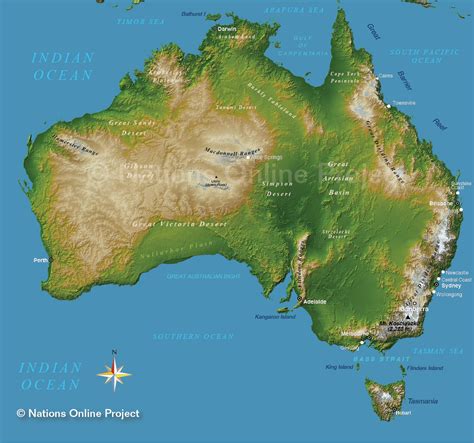 Australian Desert Map