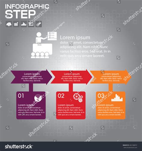 Infographic Arrow Timeline Templates Business Stock Vector (Royalty Free) 462188872 | Shutterstock