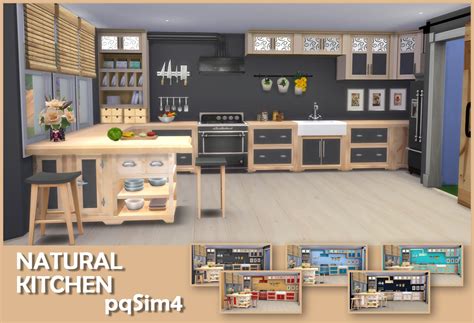 Sims 4 CC's - The Best: NATURAL KITCHEN by PQSIM4