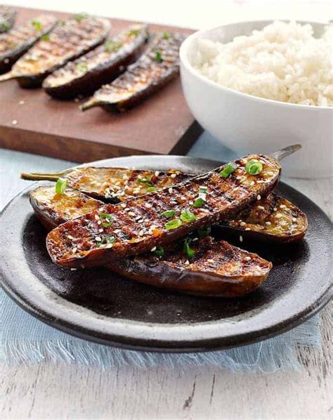 Grilled Miso Glazed Japanese Eggplant | RecipeTin Eats