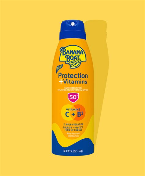 Banana Boat® Protection + Vitamins Moisturizing Sunscreen Spray SPF 50 – Banana Boat US