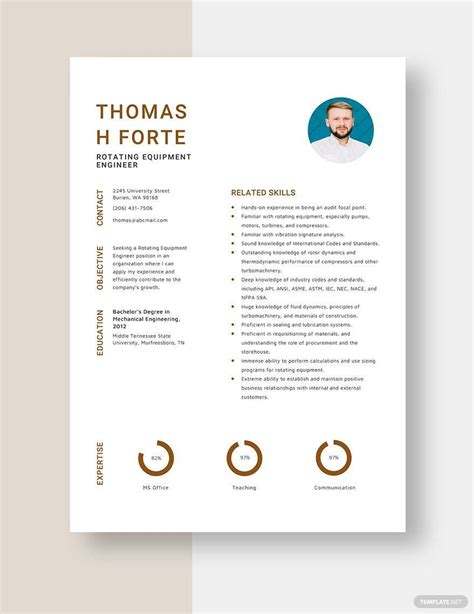 Rotating Equipment Engineer Resume in Word, Pages - Download | Template.net