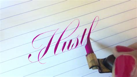 Pointed Pen Calligraphy compilation by Sarah Script - YouTube